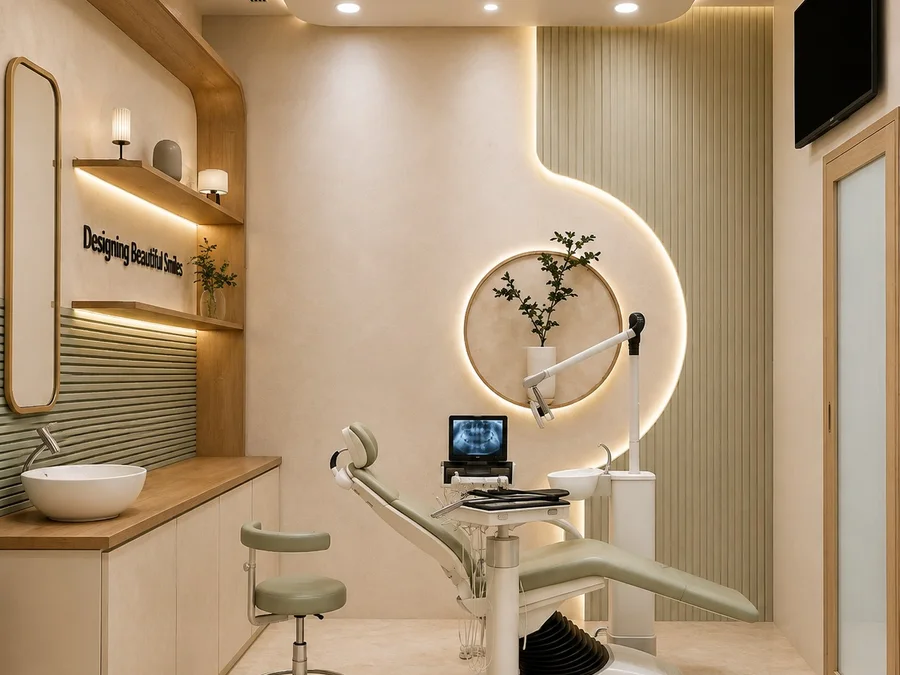 Dental treatment room at Aspen Dentals DLF Summit Plaza Sector 54
