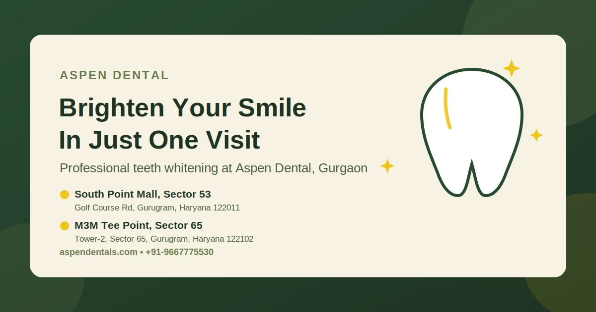 Teeth whitening cost guide – Aspen Dentals Gurgaon