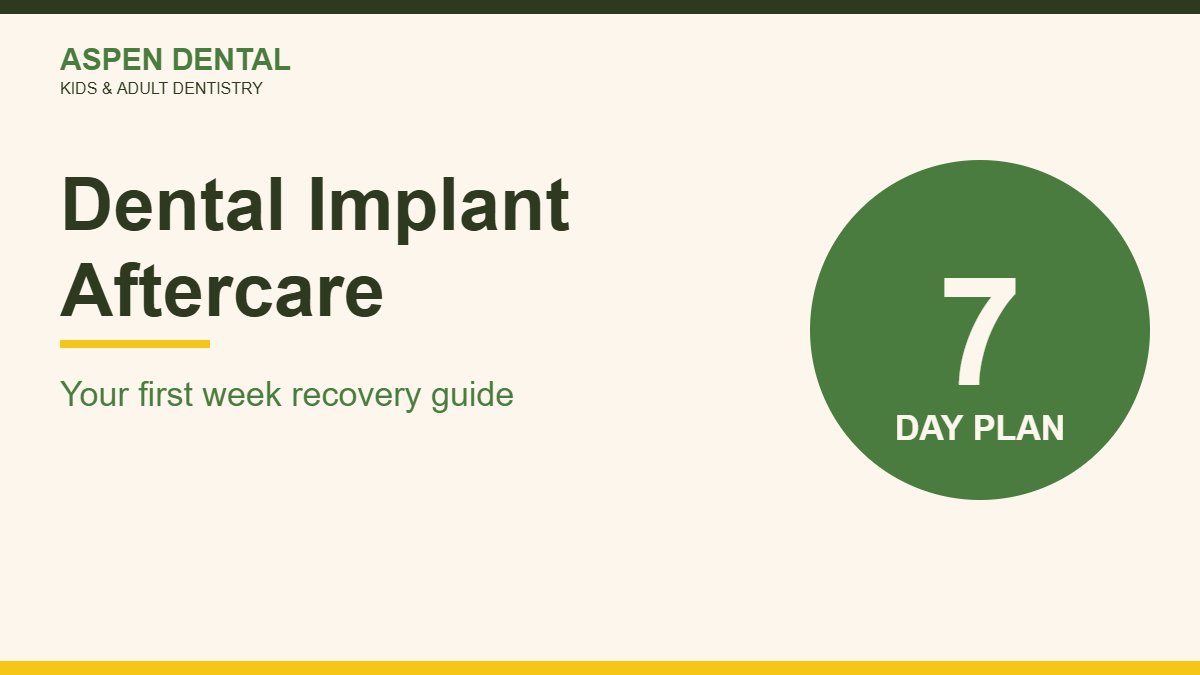 Dental implant aftercare guide from Aspen Dentals Gurgaon