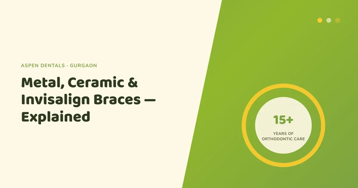 Choosing the right braces in Gurgaon - Aspen Dentals