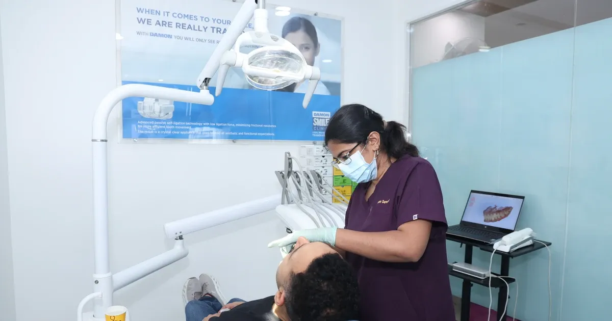 Modern dental clinic interior in Gurgaon