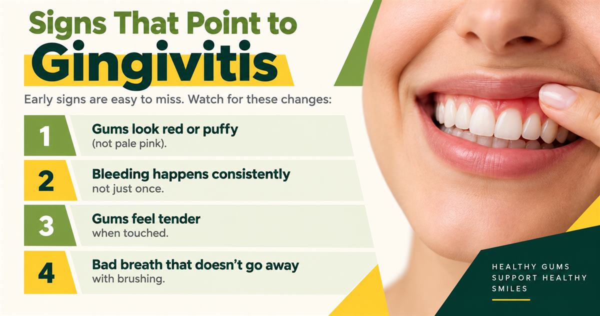 Warning signs that point to gingivitis